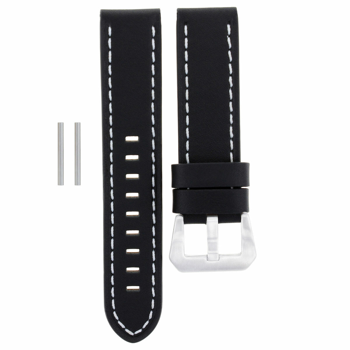 24MM Replacement Cow Leather Watch Band Strap for Big PAM Panerai Marina Luminor