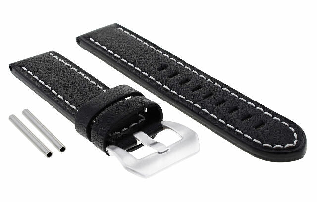 24MM REPLACEMENT COW LEATHER WATCH BAND STRAP FOR BIG PAM PANERAI MARINA LUMINOR