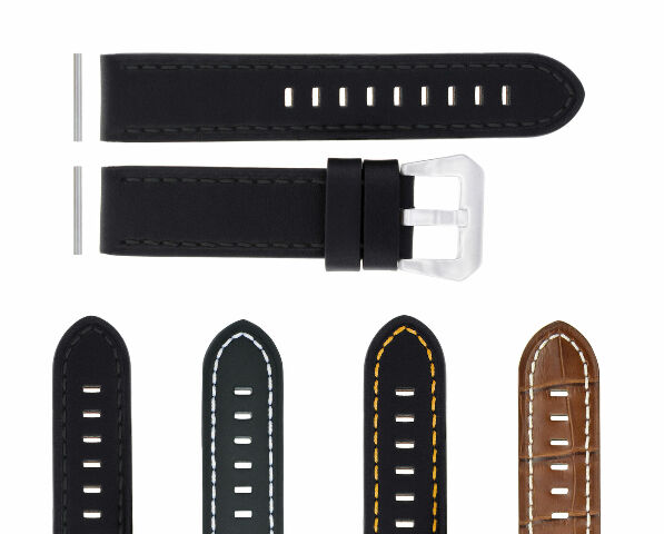 24MM REPLACEMENT COW LEATHER WATCH BAND STRAP FOR BIG PAM PANERAI MARINA LUMINOR