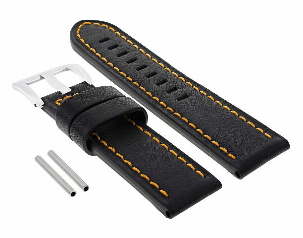 24MM REPLACEMENT COW LEATHER WATCH BAND STRAP FOR BIG PAM PANERAI MARINA LUMINOR