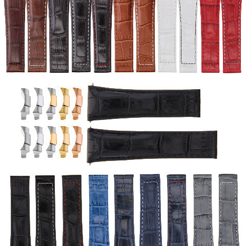 20MM LEATHER WATCH BAND STRAP FITS ALL ROLEX DAYTONA MODEL SHORT-MEDIUM ENDPIECE