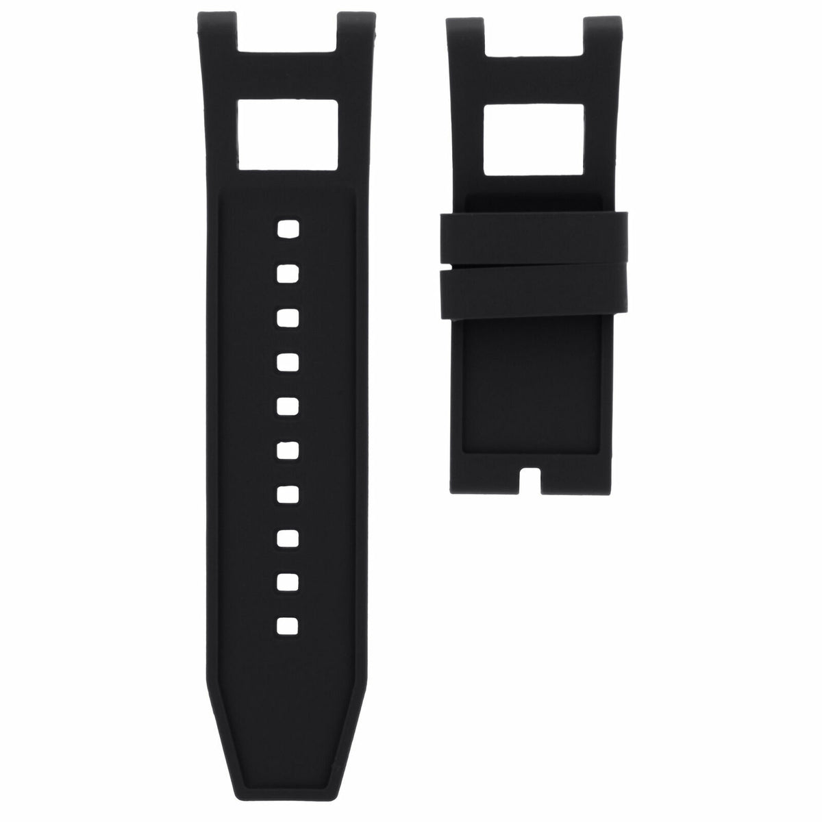 SILICONE RUBBER WATCH BAND STRAP FOR INVICTA SUBAQUA NOMA III 6043 0736 15144, White, underside view