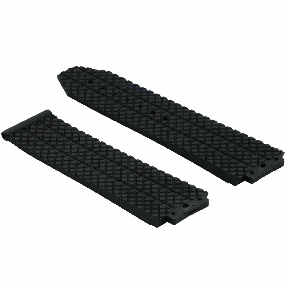 24-25MM RUBBER WATCH STRAP BAND FOR HUBLOT BANG CERAMIC 2 BK SCREW + SCREWDRIVER