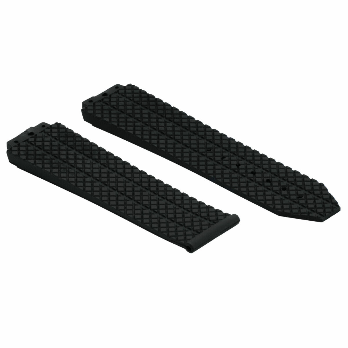 24-25MM RUBBER WATCH STRAP BAND FOR HUBLOT BANG CERAMIC 2 BK SCREW + SCREWDRIVER