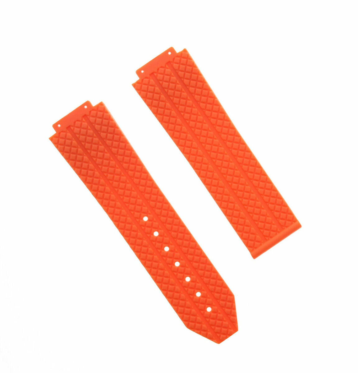 24-25MM RUBBER WATCH STRAP BAND FOR HUBLOT BANG CERAMIC 2 BK SCREW + SCREWDRIVER