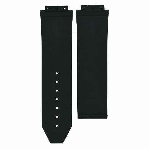 24MM-25MM RUBBER WATCH BAND STRAP WITH 4 BLACK SCREWS AND DRIVER FOR HUBLOT