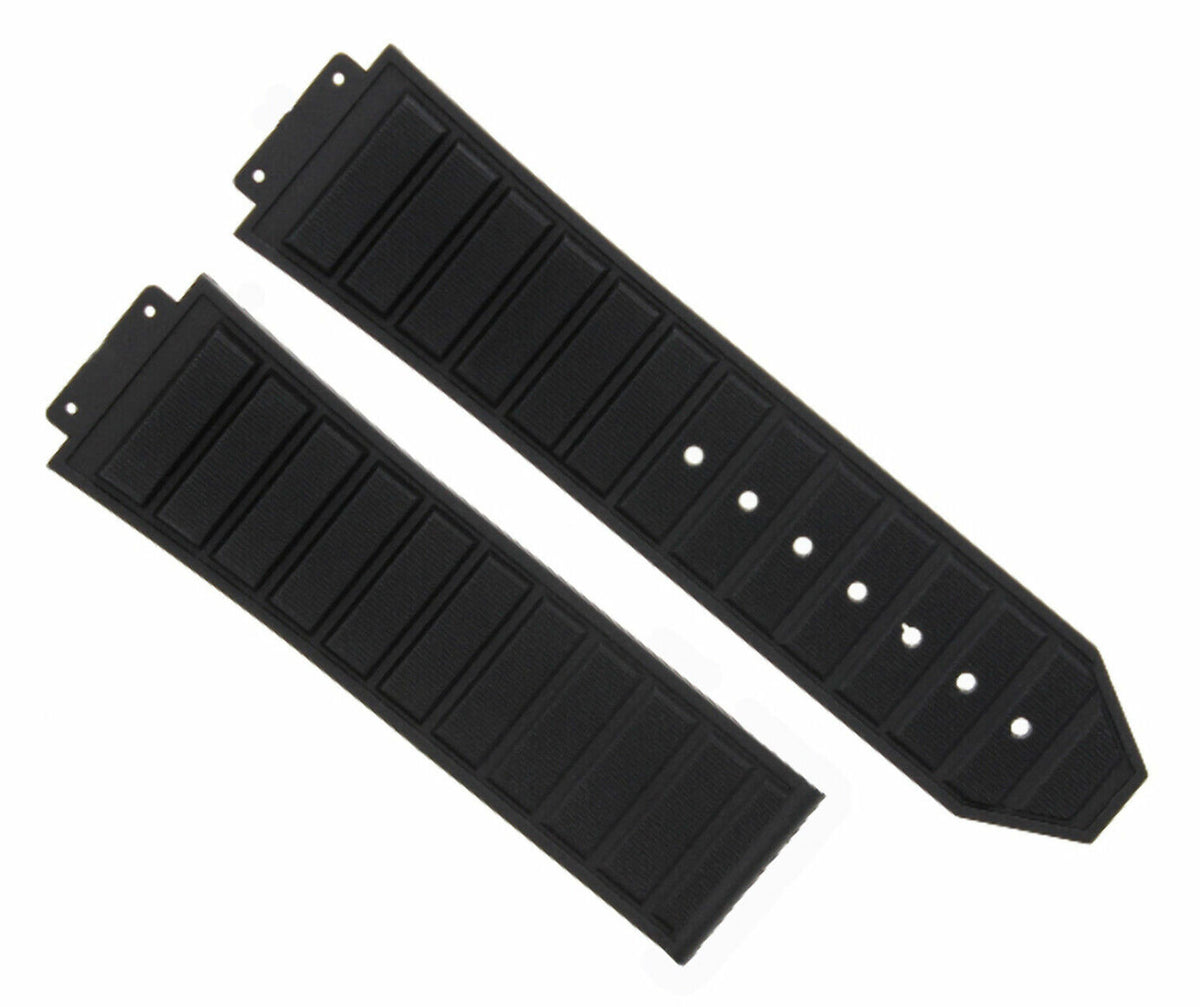 24-28MM RUBBER STRAP BAND FOR HUBLOT 44-48MM BIG BANG KING POWER SCREW + DRIVER, Black, view 3