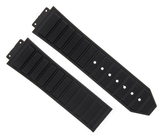 24-28MM RUBBER STRAP BAND FOR H HUBLOT 44-48MM BIG BANG KING POWER 4 BLACK SCREW