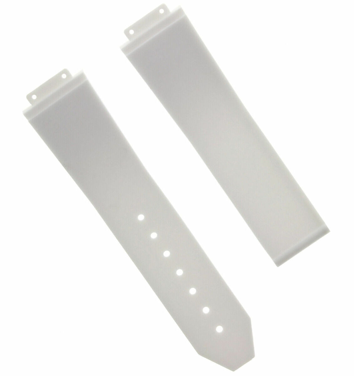 21-24-25MM RUBBER SILICONE WATCH BAND STRAP FOR H HUBLOT WITH SCREWDRIVER, White, view 4
