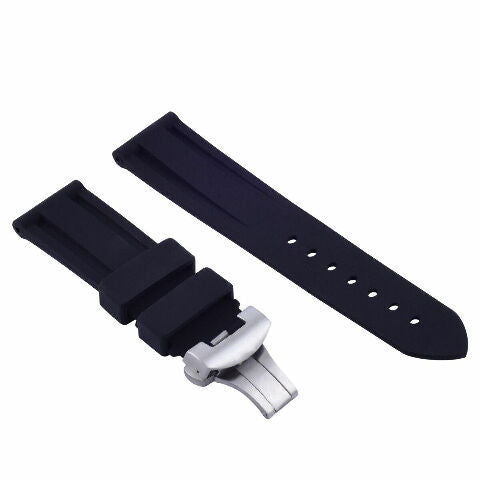 22MM - 24MM RUBBER DIVER STRAP BAND FOR PANERAI GMT MARINA LUMINOR RADIOMIR