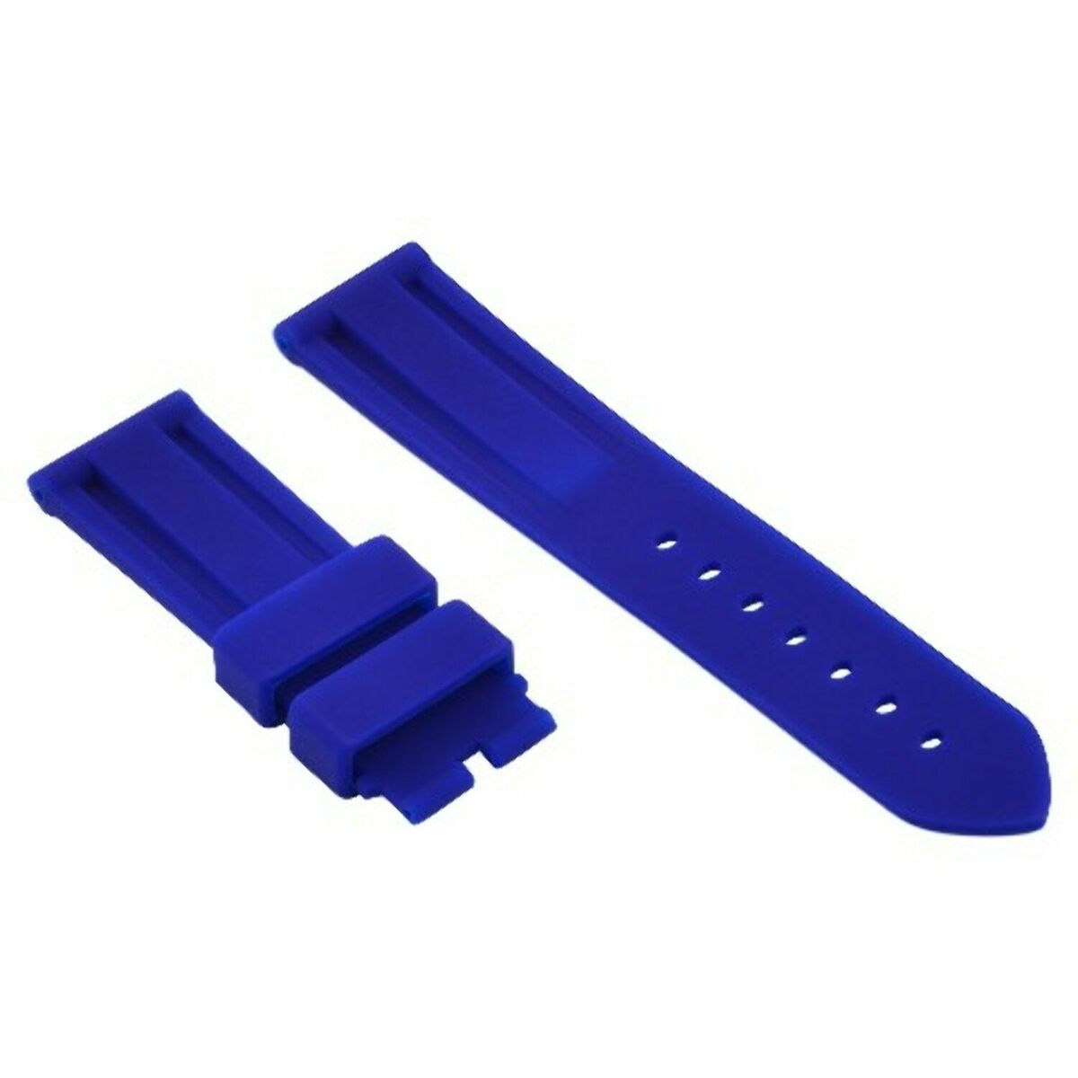 22MM-24MM RUBBER WATCH DIVER STRAP BAND FOR PANERAI MARINA LUMINOR RADIOMIR GMT, Royal Blue, view 4