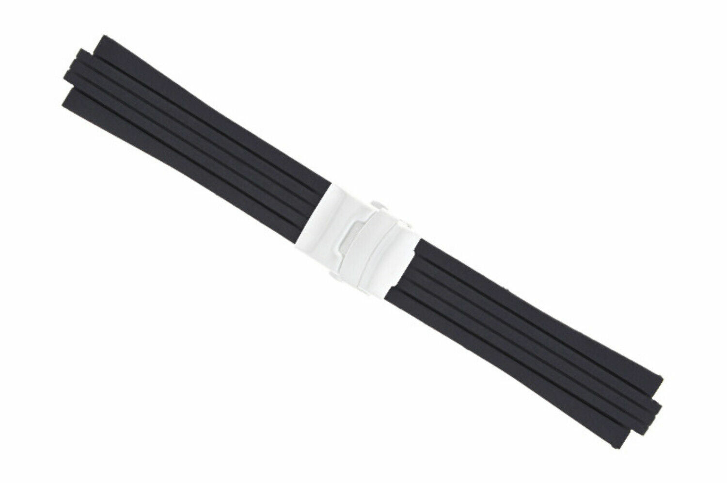 23-24MM SOFT RUBBER DIVER STRAP BAND RIBBED FOR ORIS TT1/TT2 F1 WATCH 10MM-11MM