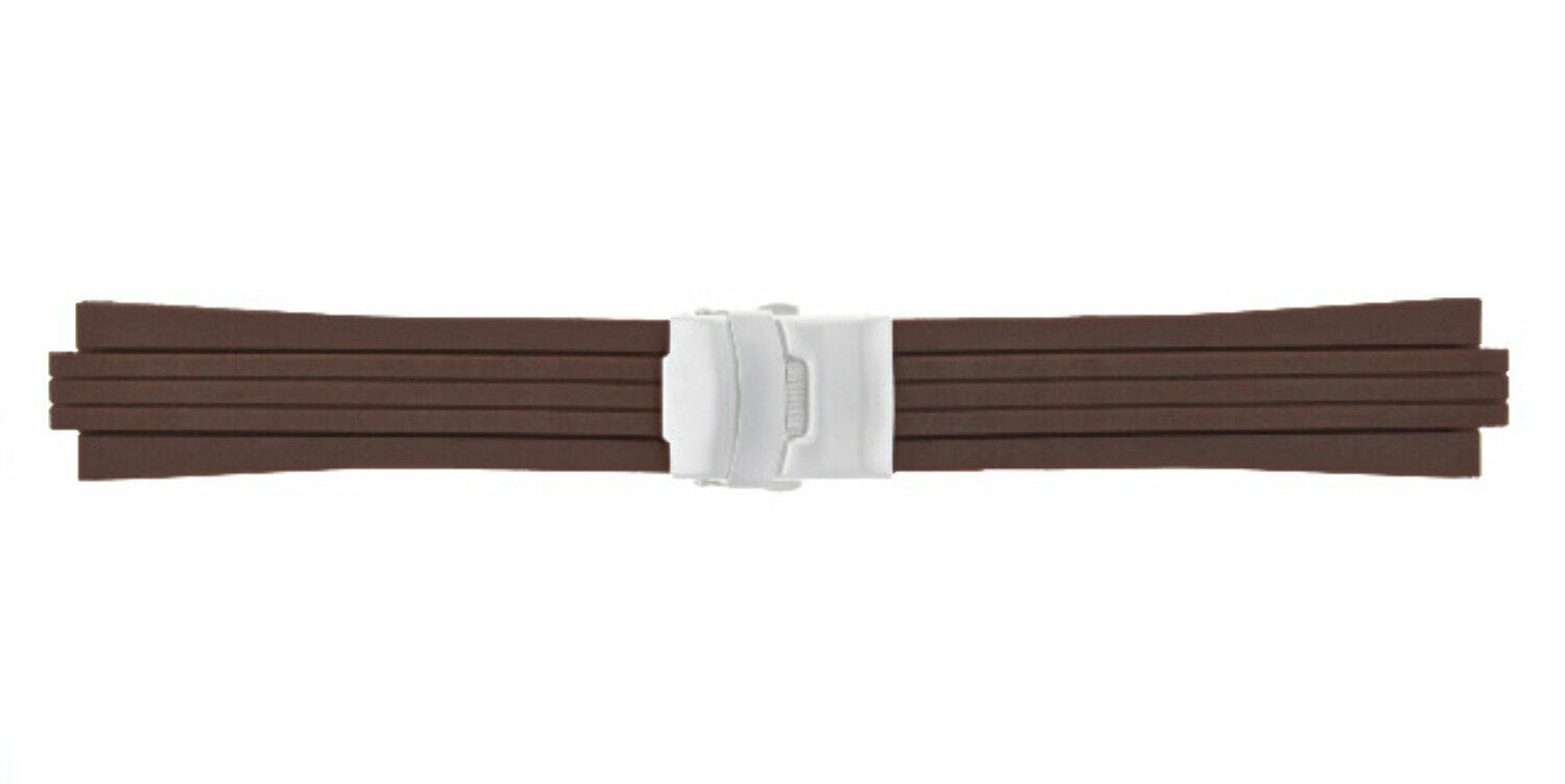 23-24MM SOFT RUBBER DIVER STRAP BAND RIBBED FOR ORIS TT1/TT2 F1 WATCH 10MM-11MM