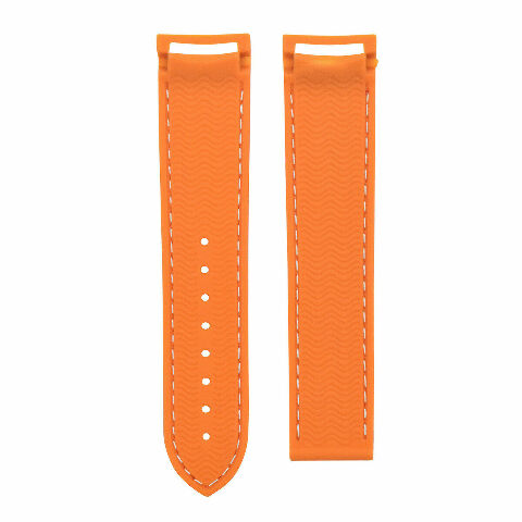 20-22MM RUBBER DIVER STRAP BAND FOR OMEGA SEAMASTER PLANET CURVED END + CLASP