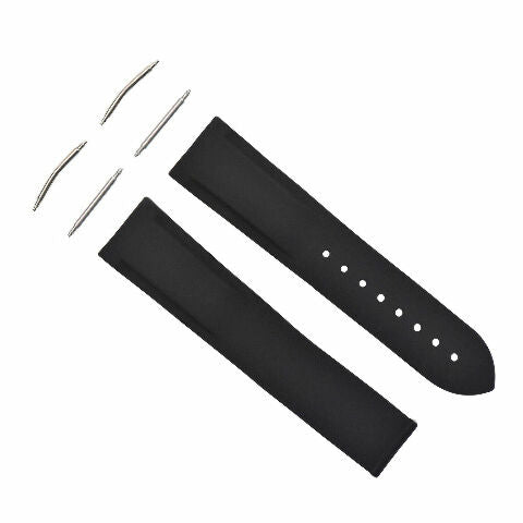 20-22MM CURVED ENDS RUBBER DIVER WATCH STRAP BAND  FOR OMEGA SEAMASTER WATCH