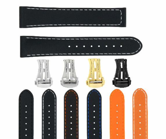 20MM RUBBER WATCH BAND STRAP FOR 41MM OMEGA SEAMASTER PLANET OCEAN SPEEDMASTER