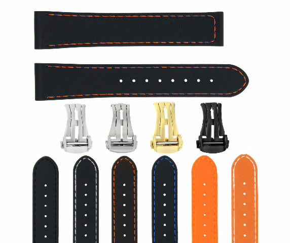 20MM RUBBER WATCH BAND STRAP FOR 41MM OMEGA SEAMASTER PLANET OCEAN SPEEDMASTER