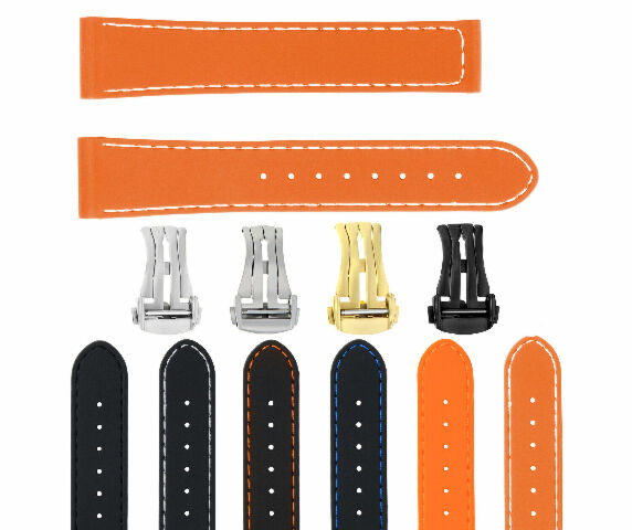 20MM RUBBER WATCH BAND STRAP FOR 41MM OMEGA SEAMASTER PLANET OCEAN SPEEDMASTER