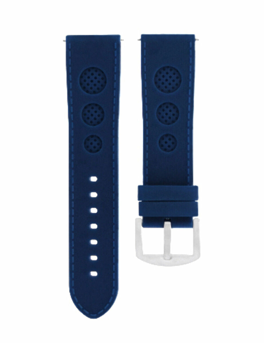 22MM 23MM 24MM GENUINE RUBBER SILICONE WATCH BAND STRAP FOR U-BOAT 48MM LUMINOX, Blue