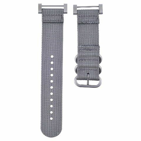 NEW FOR SUUNTO CORE NYLON DIVER  WATCH BAND STRAP WITH LUGS ADAPTER SET 3 STEEL RING