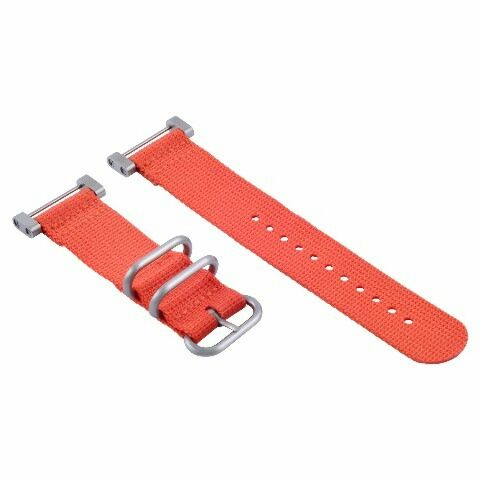 NYLON DIVER  WATCH BAND STRAP WITH LUGS ADAPTER SET 3 STEEL RING FOR SUUNTO CORE