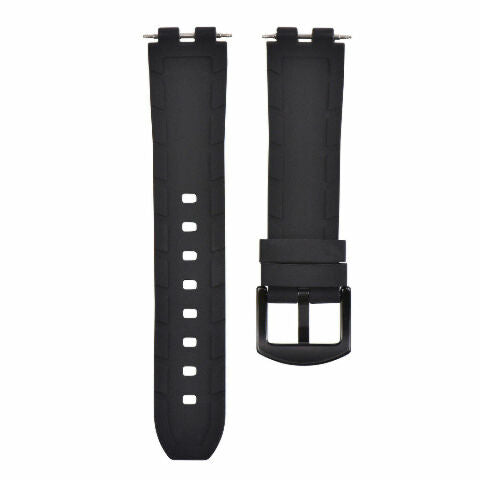 REPLACEMENT SILICONE RUBBER DIVER WATCH STRAP BAND FOR PEBBLE WATCH STEEL