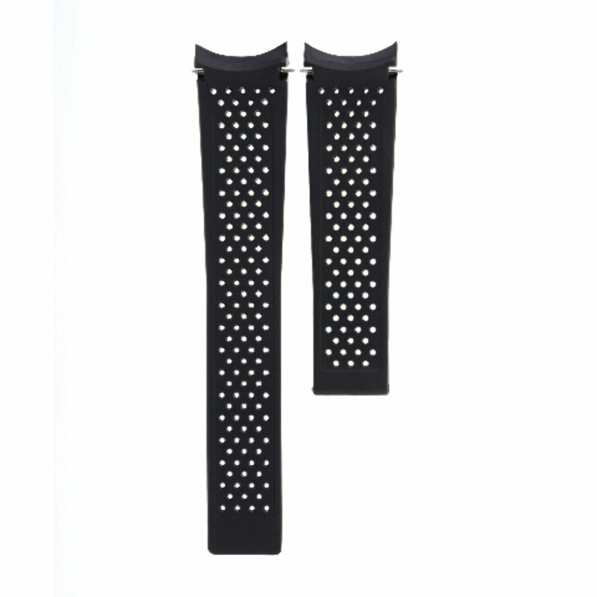 22MM SILICONE RUBBER STRAP BAND FOR TAG HEUER GRAND CARRERA CHRONOGRAPH PERFORAT