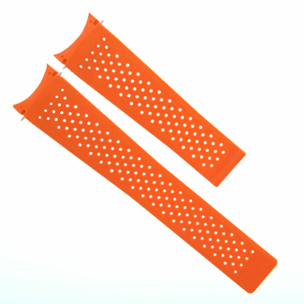 22MM SILICONE RUBBER STRAP BAND FOR TAG HEUER GRAND CARRERA CHRONOGRAPH PERFORAT