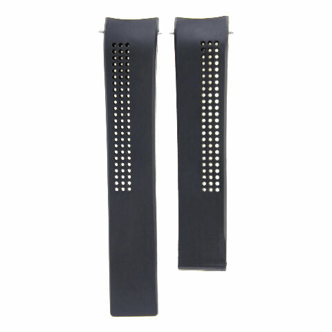 20MM-22MM SILICONE RUBBER WATCH BAND STRAP WITH CLASP FOR TAG HEUER CARRERA