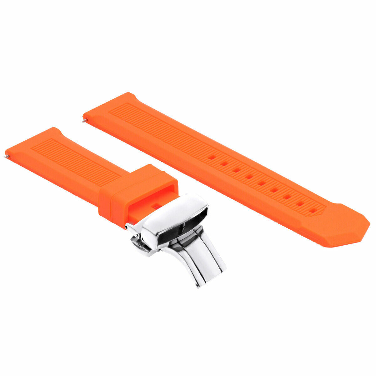 18-20-21-22-24MM RUBBER WATCH BAND STRAP BUTTERFLY CLASP FOR TAG HEUER AQUARACER