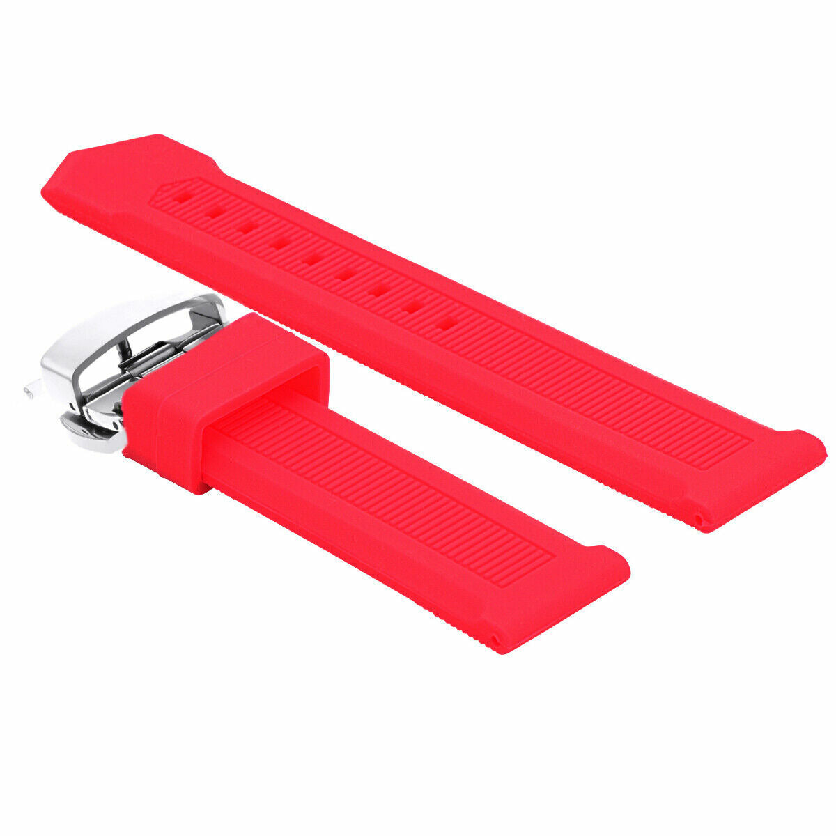 18-20-21-22-24MM RUBBER WATCH BAND STRAP BUTTERFLY CLASP FOR TAG HEUER AQUARACER