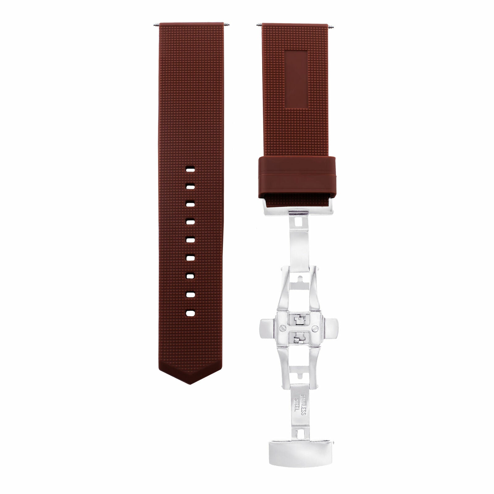 18-20-21-22-24MM RUBBER WATCH BAND STRAP BUTTERFLY CLASP FOR TAG HEUER AQUARACER