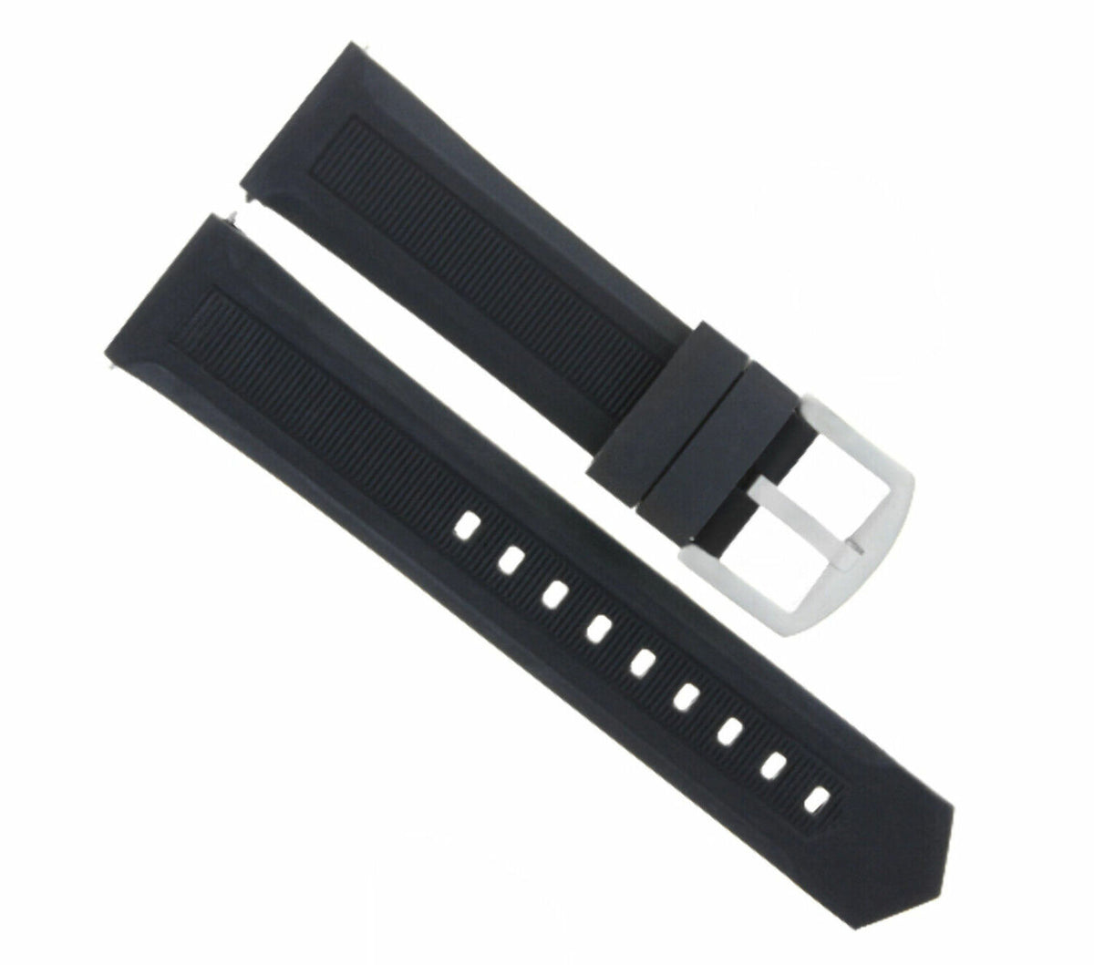 18-20-21-22-24MM SILICONE RUBBER WATCH BAND STRAP FOR TAG HEUER FORMULA F1 WATCH, Black, view 2