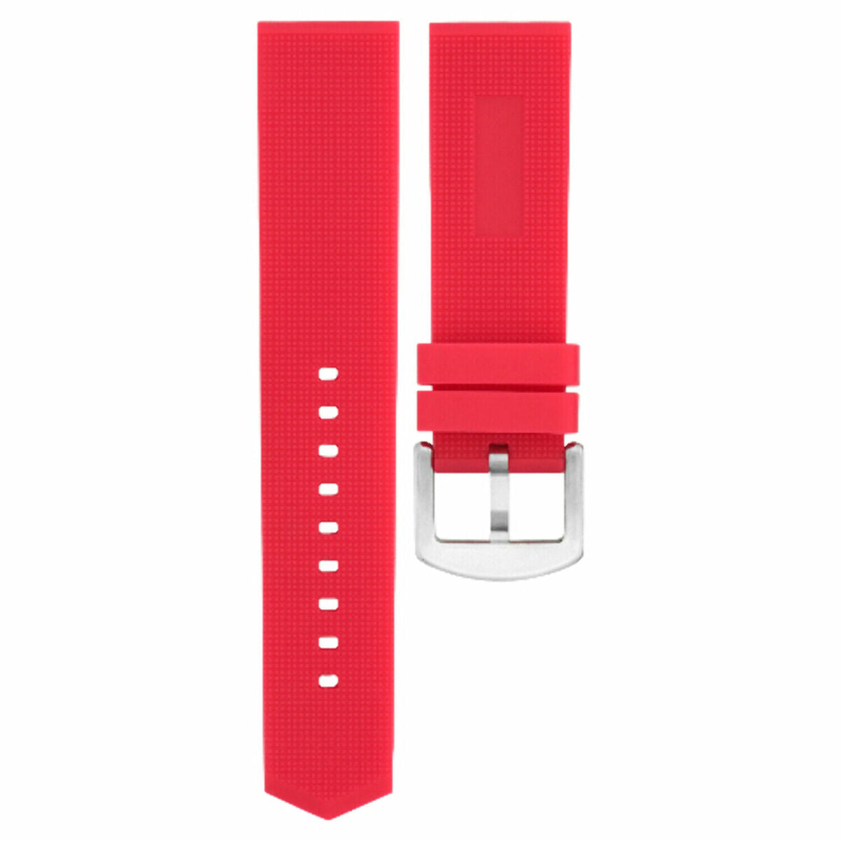 18-20-21-22-24MM SILICONE RUBBER WATCH BAND STRAP FOR TAG HEUER FORMULA F1 WATCH, Red, view 4