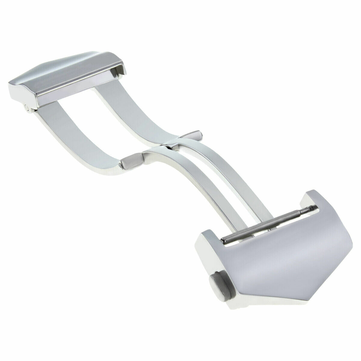 16-18-20MM DEPLOYMENT BUCKLE CLASP STRAP FOR TAG HEUER MONZA FC5013 FC5014 -5030, Silver - Polished, view 3