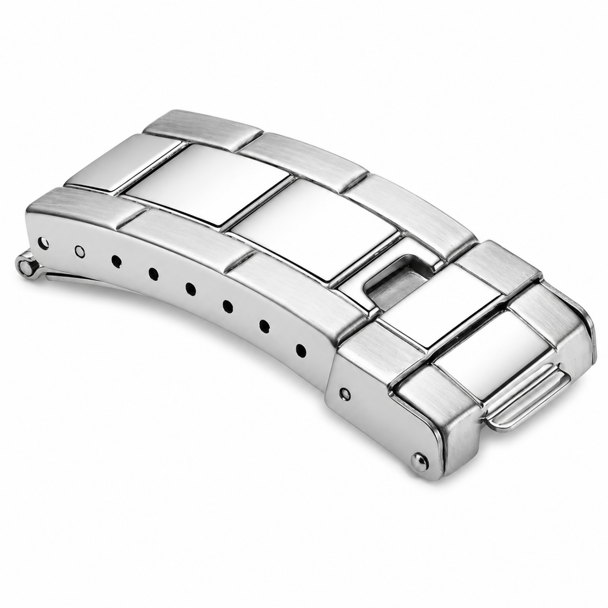 FLIP LOCK DIVER EXTENSION BUCKLE CLASP FOR ROLEX OYSTER WATCHBAND BRACELET S/ST, Gold, view 3