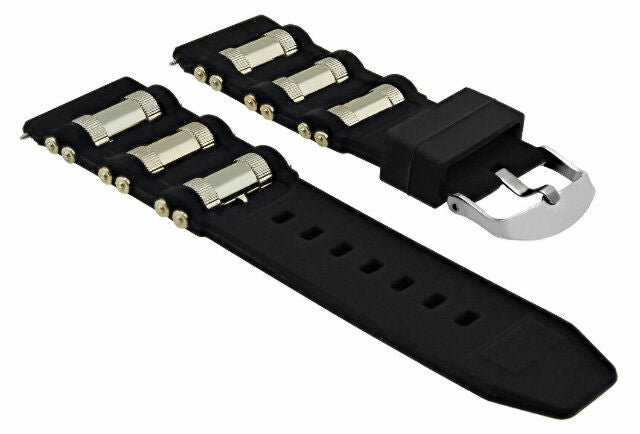 26MM GENUINE SILICONE RUBBER DIVER WATCH BAND STRAP FOR INVICTA EXCURSION 18202