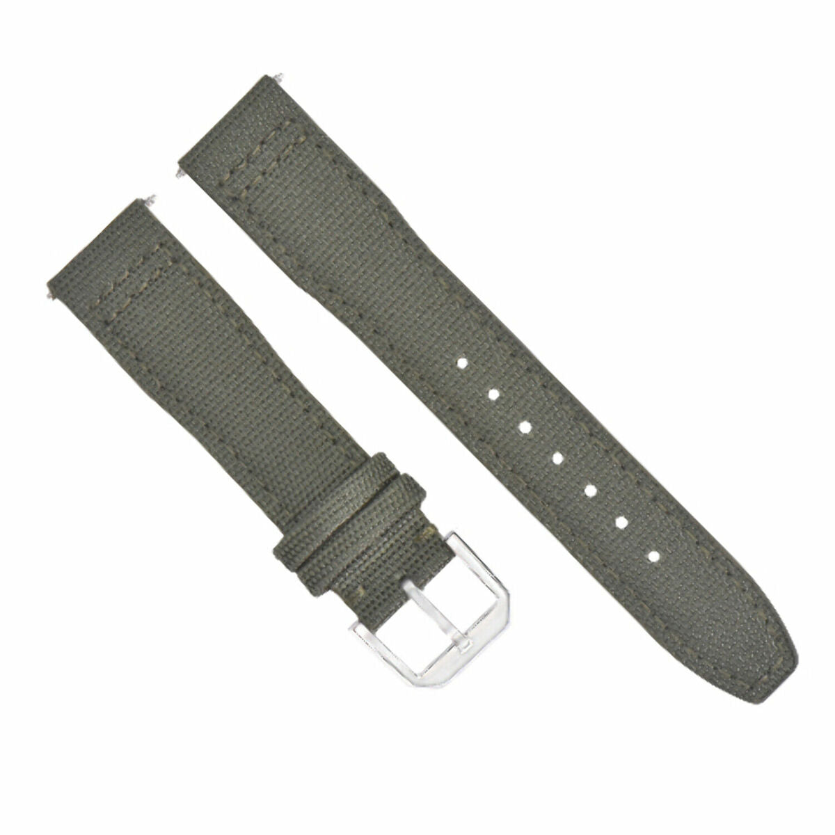20-22MM CANVAS LEATHER WATCH BAND STRAP FOR IWC PILOT TOP GUN PORTUGUESE + BUCKL
