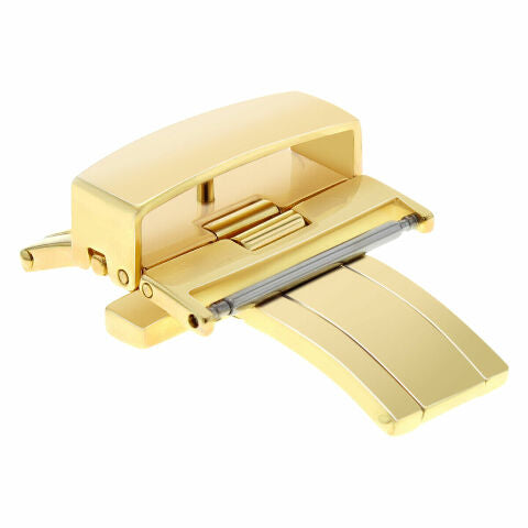 14-16-18-20-22-24MM BUTTERFLY LEATHER STRAP BAND FOR DEPLOYMENT CLASP PUSH BUTTON