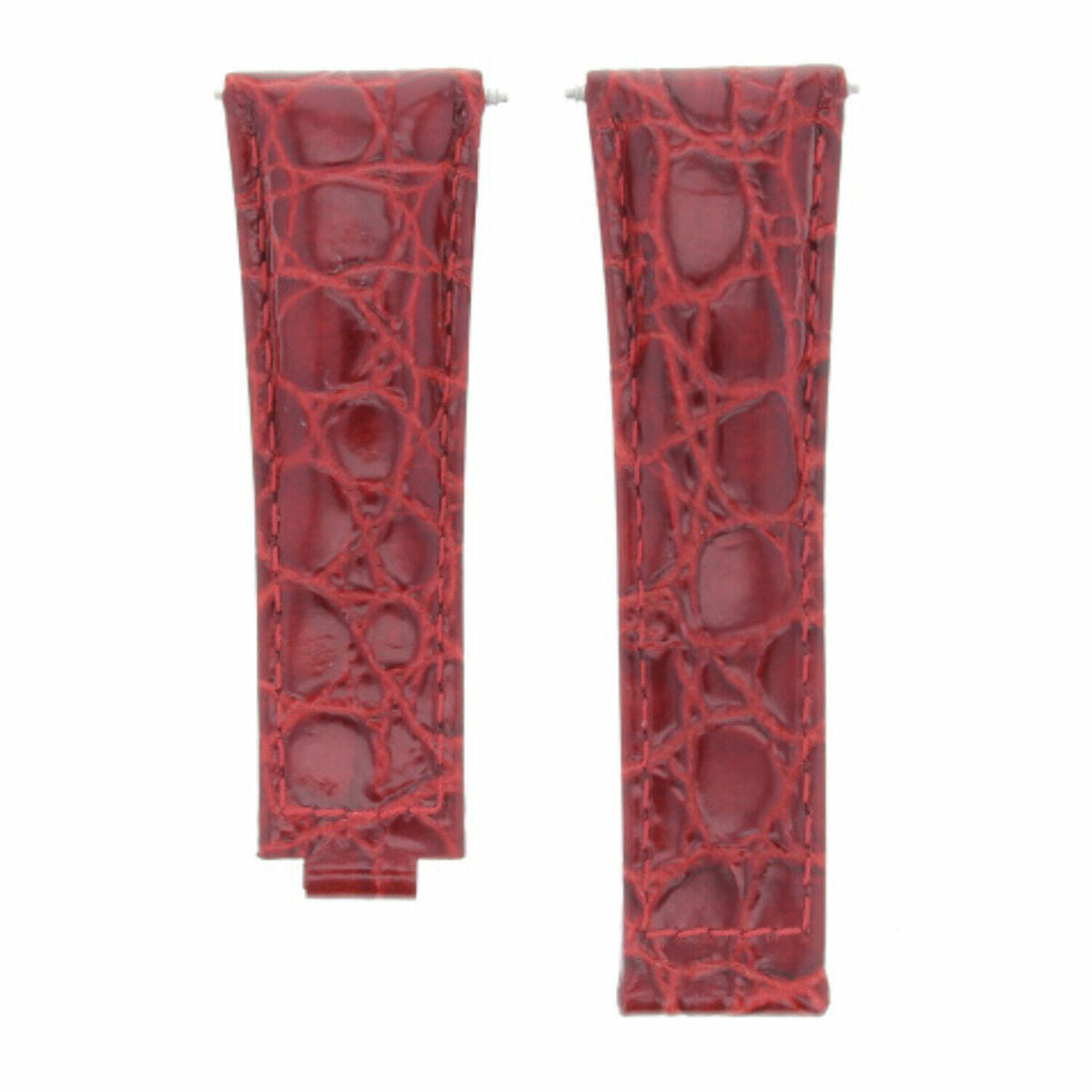 20MM LEATHER ALLIGATOR STRAP BAND CLASP FOR ROLEX DAYTONA 16520,116519 SHORT MEDIUM - Gold