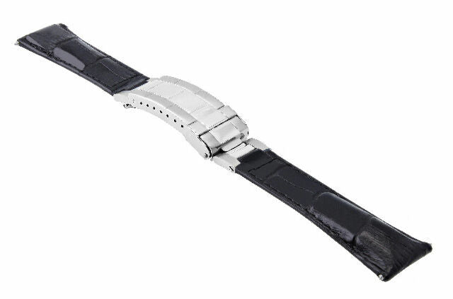 20MM LEATHER WATCH BAND STRAP FOR ROLEX DATEJUST SUBMARINER GMT EXPLORER