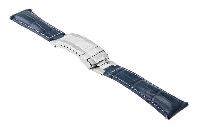 20MM LEATHER WATCH BAND STRAP FOR ROLEX DATEJUST SUBMARINER GMT EXPLORER