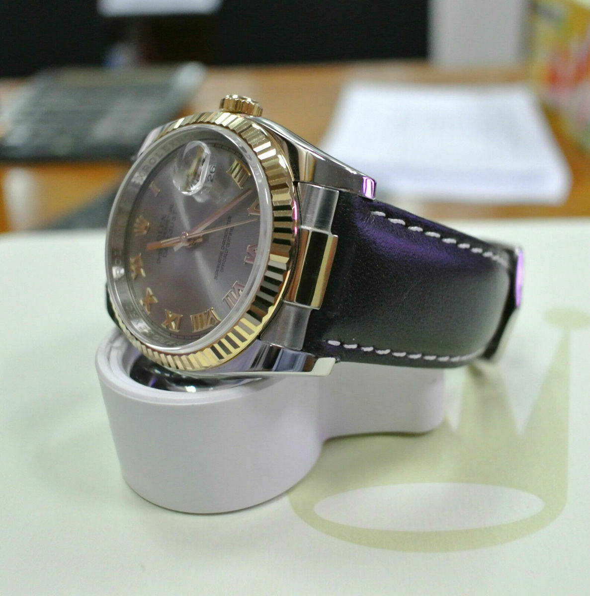 19MM CUSTOM STRAP END LINK PIECE FOR 34MM ROLEX DATE & EXPLORER OYSTER PERPETUAL