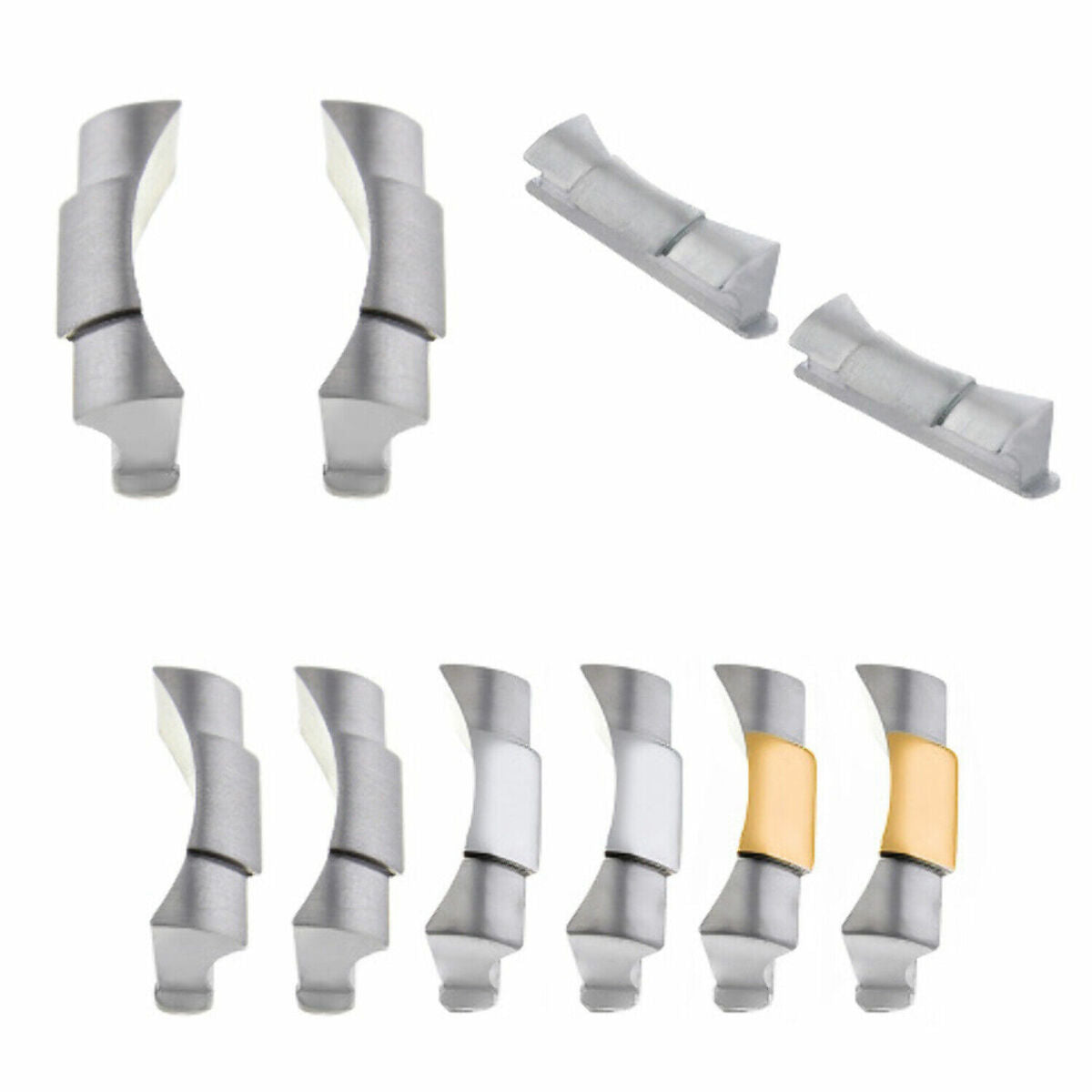 19MM CUSTOM STRAP END LINK PIECE FOR 34MM ROLEX DATE & EXPLORER OYSTER PERPETUAL