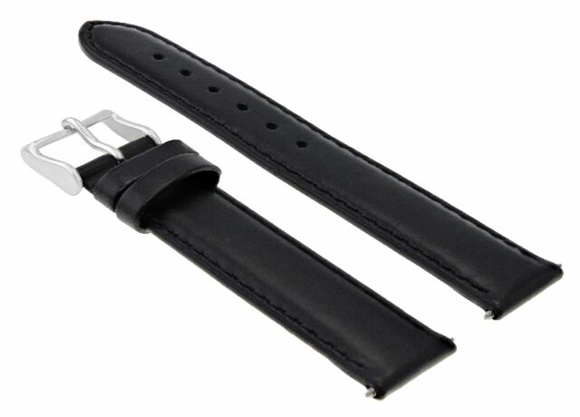 SMOOTH LEATHER WATCH BAND STRAP FOR LONGINES WATCH - 26MM