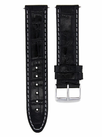 SMOOTH LEATHER WATCH BAND STRAP FOR LONGINES WATCH - 26MM