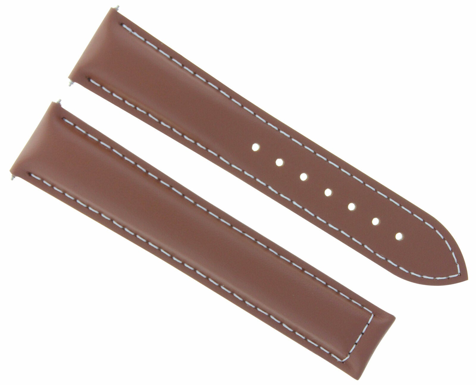 LEATHER WATCH BAND STRAP DEPLOYMENT BUCKLE  FOR ANY BRAND WATCH - 20MM