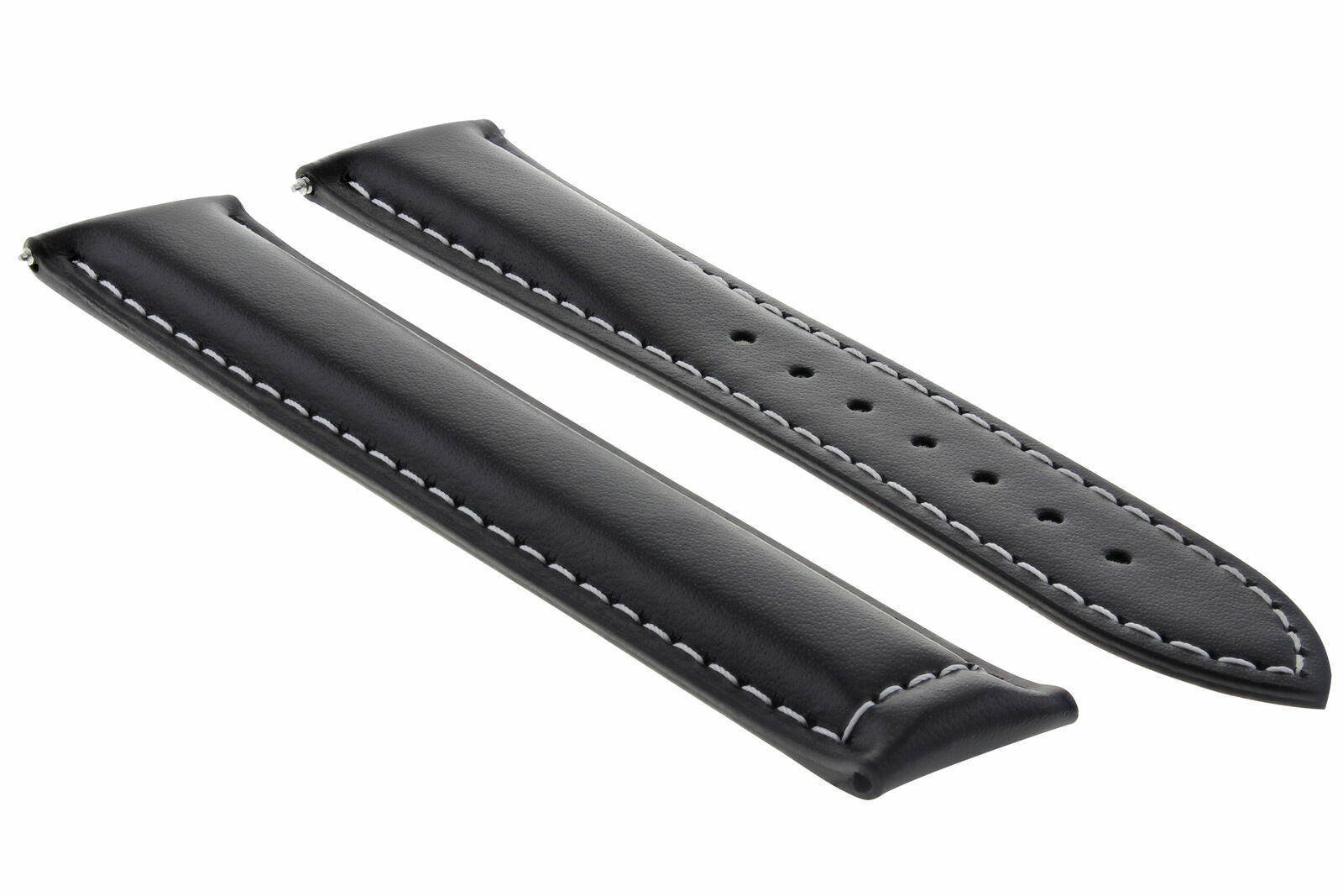 LEATHER WATCH BAND STRAP DEPLOYMENT BUCKLE  FOR ANY BRAND WATCH - 20MM