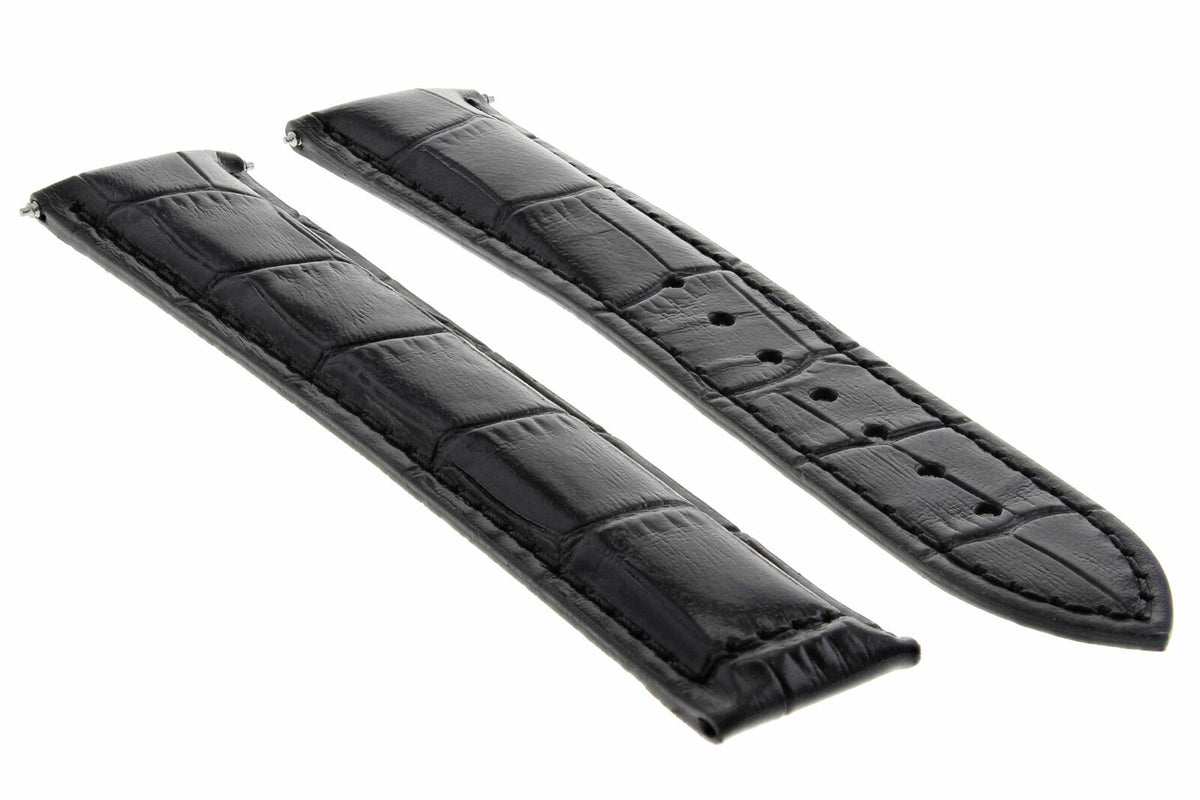 17MM 18MM 19MM 20MM 21MM 22MM 23MM 24MM LEATHER WATCH BAND STRAP FOR SEIKO - Dark Brown with White Stitching, Dark Brown Orange Stitching, view 4