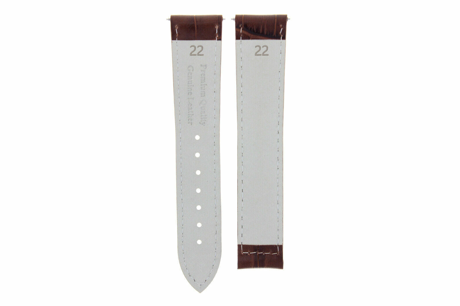 18-19-20-22-24MM LEATHER WATCH BAND STRAP FOR OMEGA SEAMASTER PLANET SPEEDMASTER - 18mm